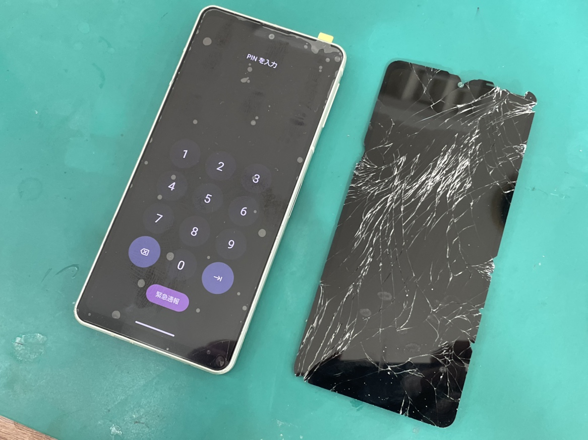 【AQUOS sense8 】画面割れ修理　即日対応しました！